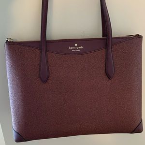 Kate Spade Glitter Purple Tote